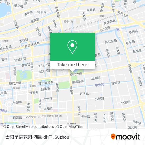 太阳星辰花园-湖邑-北门 map