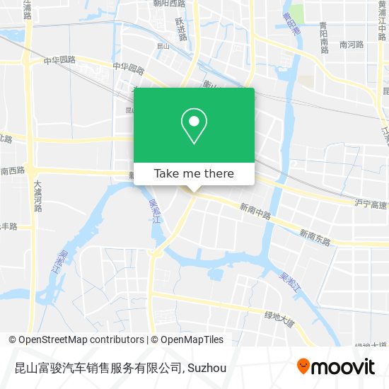 昆山富骏汽车销售服务有限公司 map