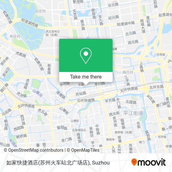 如家快捷酒店(苏州火车站北广场店) map