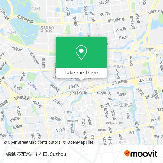 锦驰停车场-出入口 map