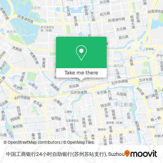 中国工商银行24小时自助银行(苏州苏站支行) map