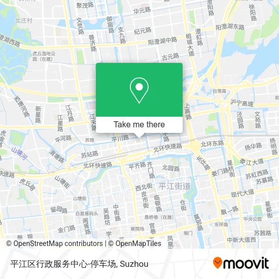 平江区行政服务中心-停车场 map