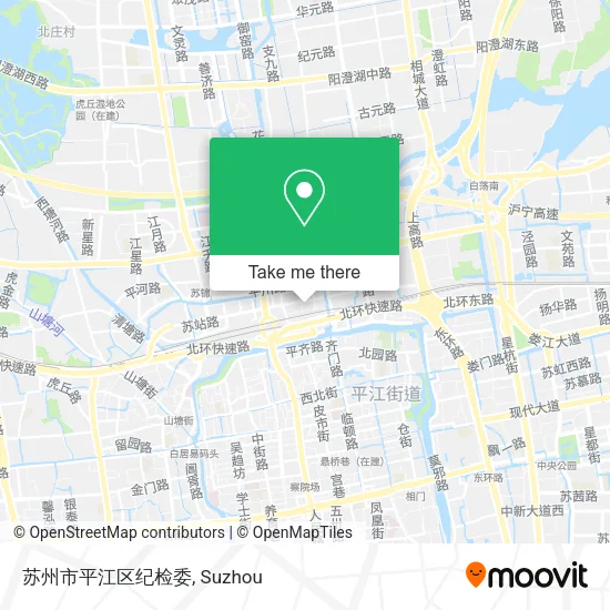 苏州市平江区纪检委 map