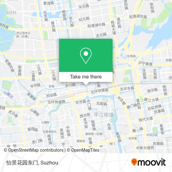 怡景花园东门 map