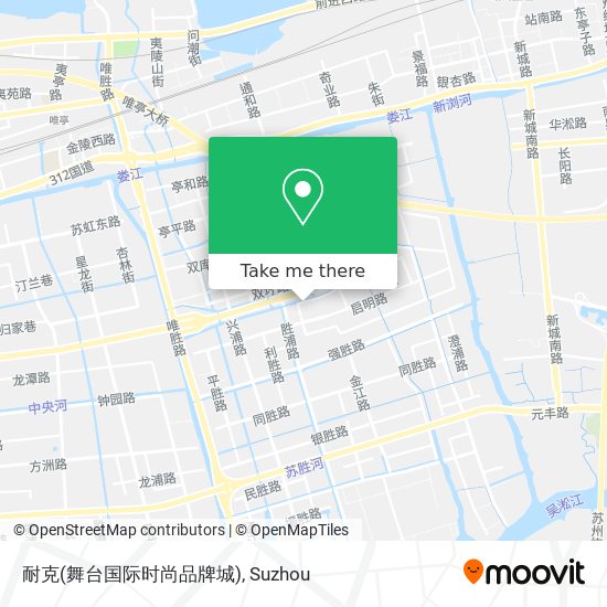 耐克(舞台国际时尚品牌城) map