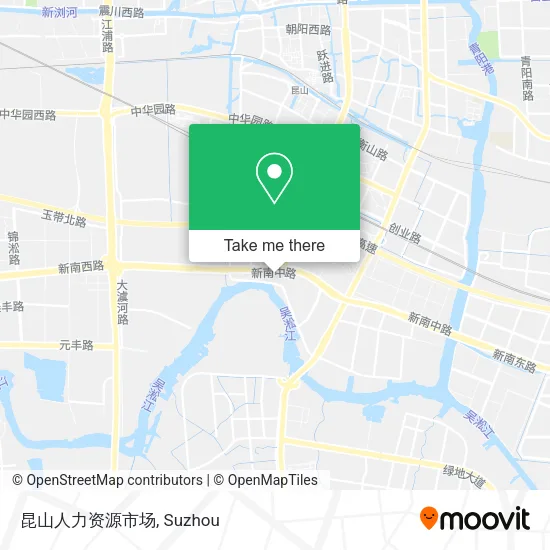 昆山人力资源市场 map
