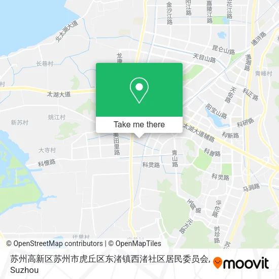 苏州高新区苏州市虎丘区东渚镇西渚社区居民委员会 map