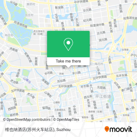 维也纳酒店(苏州火车站店) map