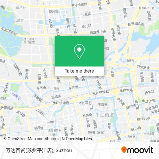 万达百货(苏州平江店) map