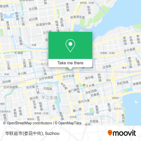 华联超市(娄花中街) map