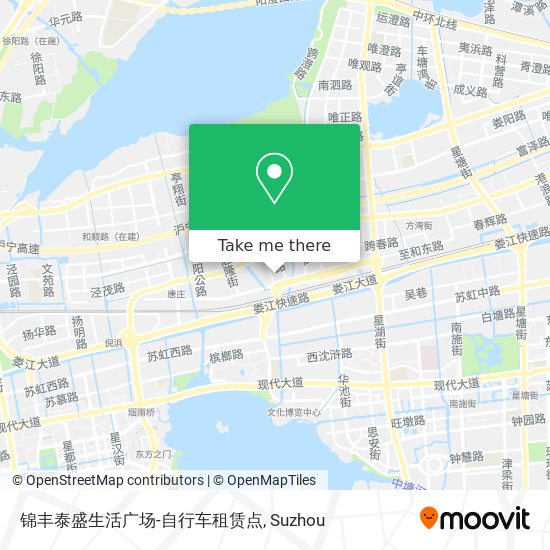 锦丰泰盛生活广场-自行车租赁点 map