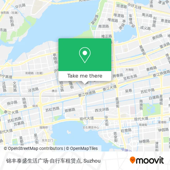 锦丰泰盛生活广场-自行车租赁点 map
