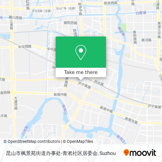 昆山市枫景苑街道办事处-青淞社区居委会 map