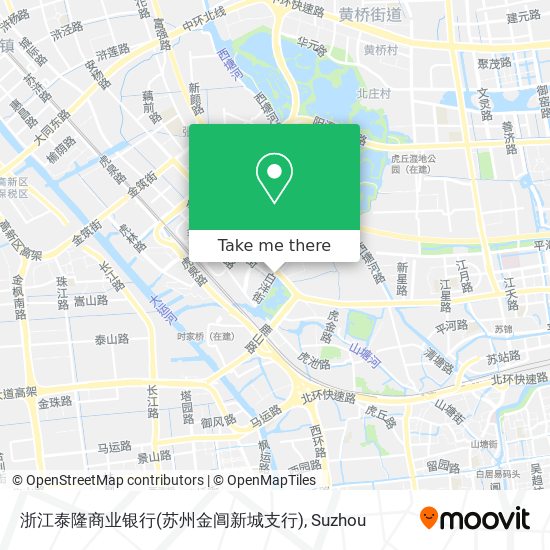 浙江泰隆商业银行(苏州金阊新城支行) map