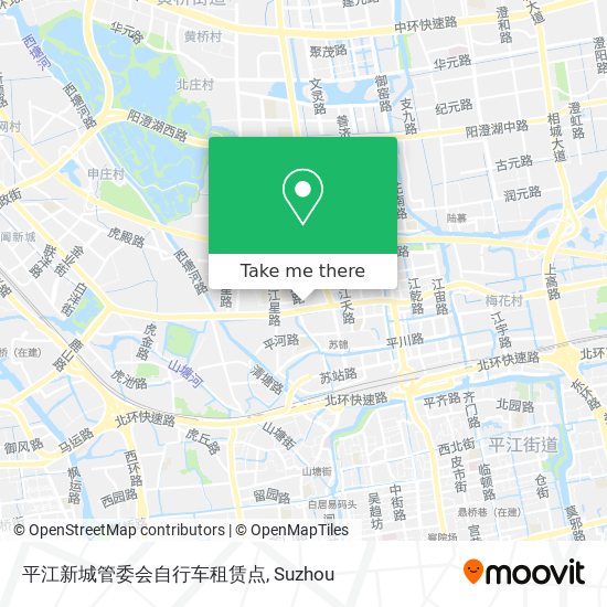 平江新城管委会自行车租赁点 map