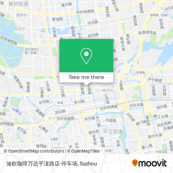 迪欧咖啡万达平泷路店-停车场 map