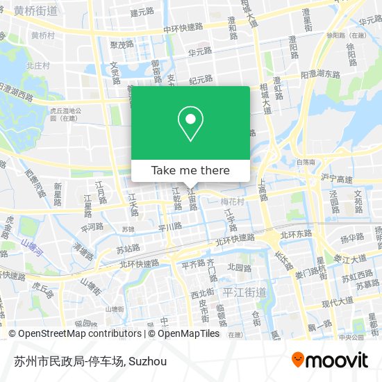 苏州市民政局-停车场 map