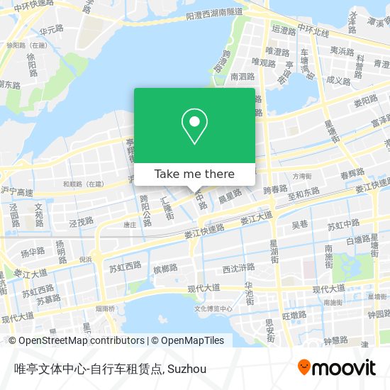 唯亭文体中心-自行车租赁点 map