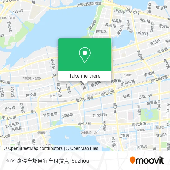 鱼泾路停车场自行车租赁点 map
