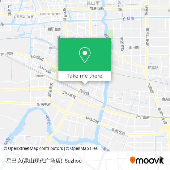 星巴克(昆山现代广场店) map