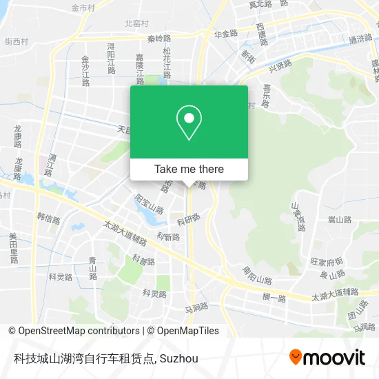 科技城山湖湾自行车租赁点 map