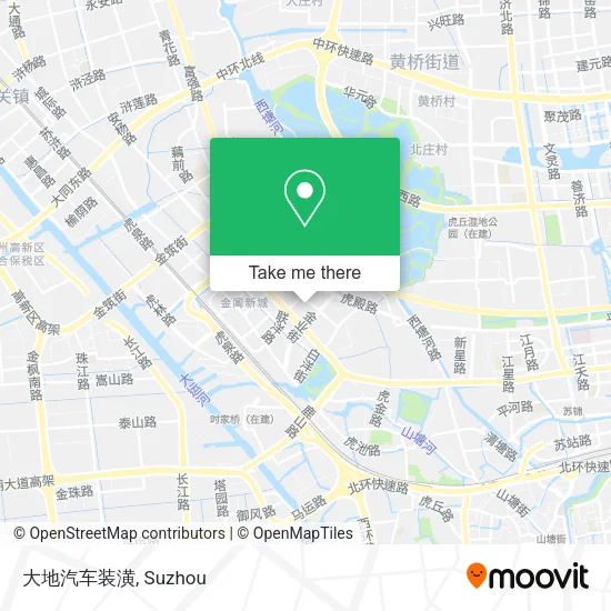 大地汽车装潢 map