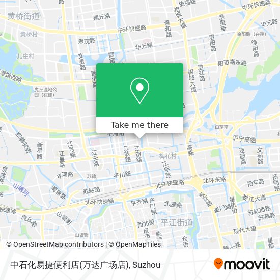 中石化易捷便利店(万达广场店) map