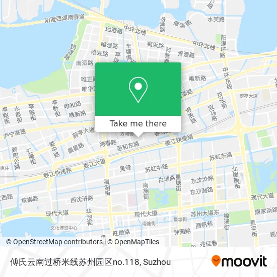 傅氏云南过桥米线苏州园区no.118 map