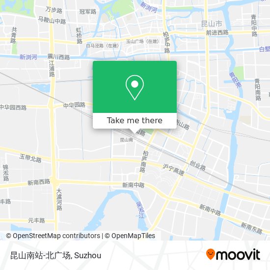 昆山南站-北广场 map