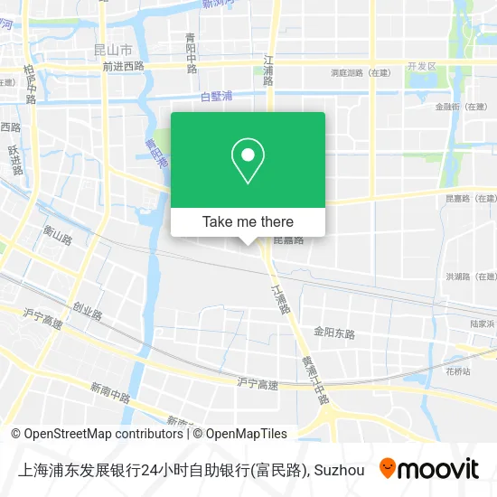 上海浦东发展银行24小时自助银行(富民路) map