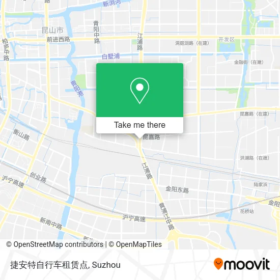 捷安特自行车租赁点 map