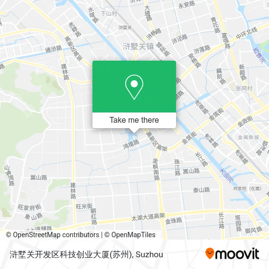 浒墅关开发区科技创业大厦(苏州) map
