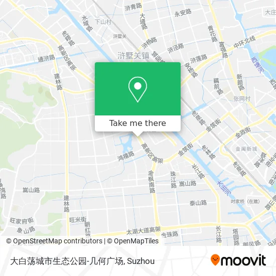 大白荡城市生态公园-几何广场 map