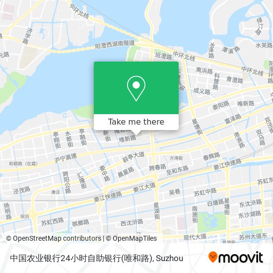 中国农业银行24小时自助银行(唯和路) map