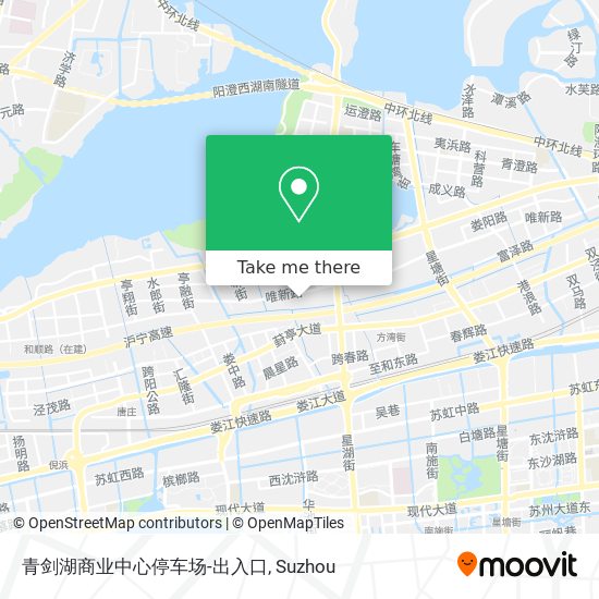 青剑湖商业中心停车场-出入口 map