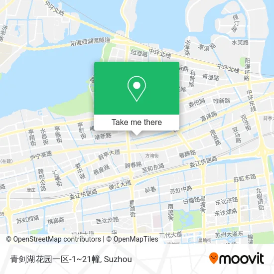 青剑湖花园一区-1~21幢 map