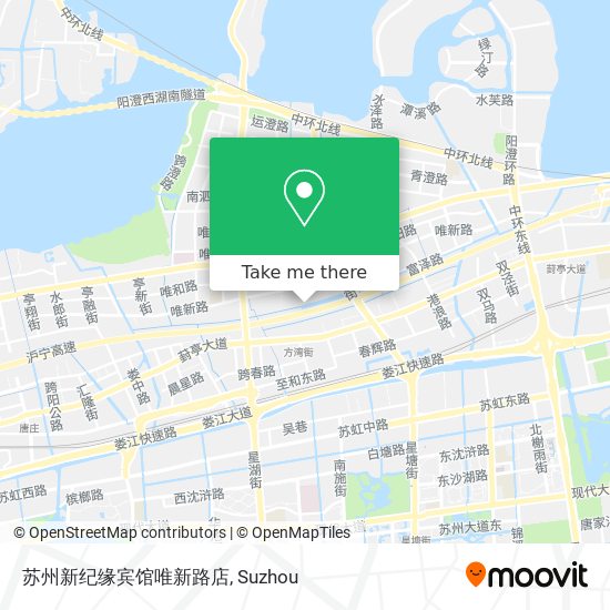 苏州新纪缘宾馆唯新路店 map