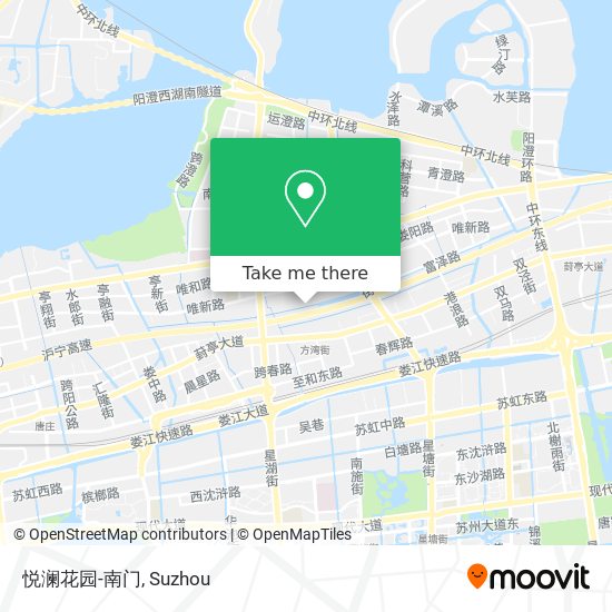 悦澜花园-南门 map