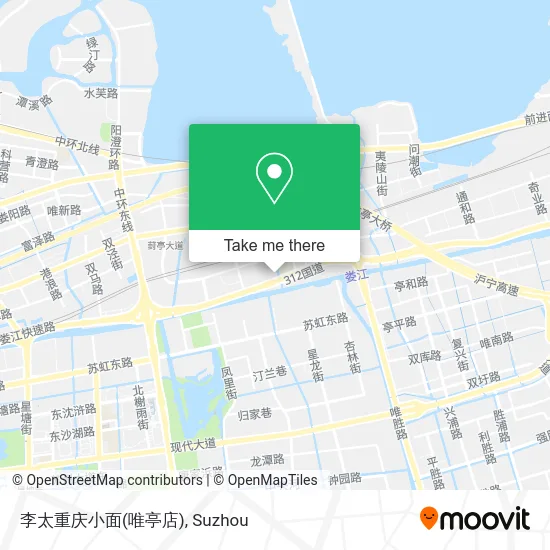 李太重庆小面(唯亭店) map