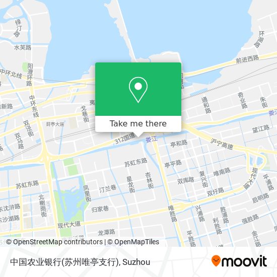 中国农业银行(苏州唯亭支行) map