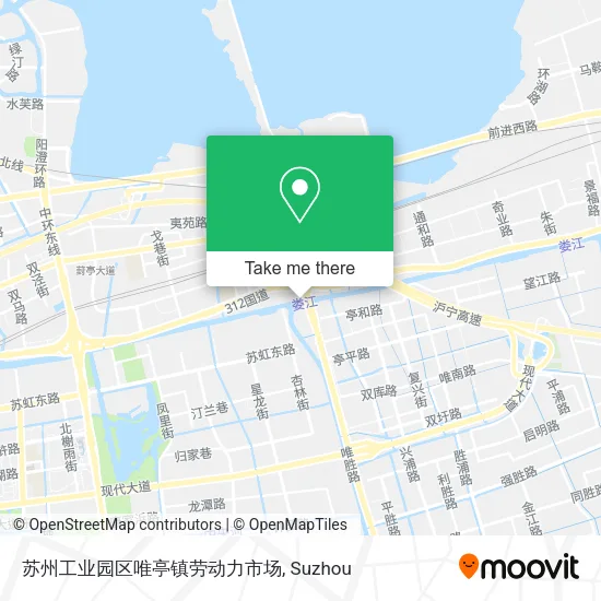 苏州工业园区唯亭镇劳动力市场 map