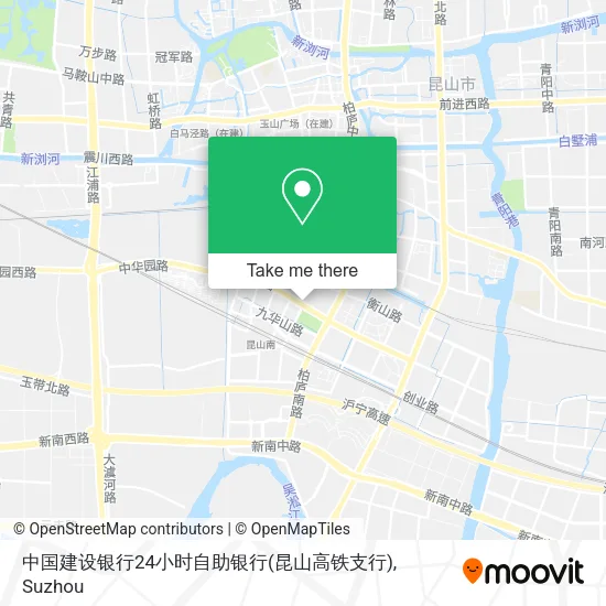 中国建设银行24小时自助银行(昆山高铁支行) map