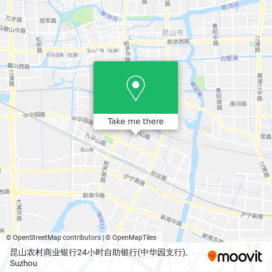 昆山农村商业银行24小时自助银行(中华园支行) map