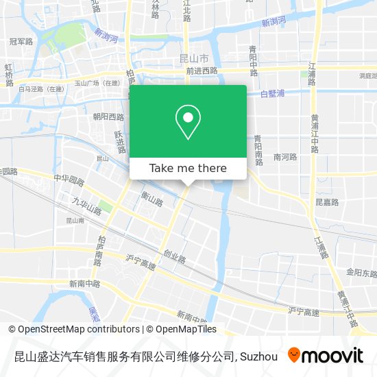 昆山盛达汽车销售服务有限公司维修分公司 map