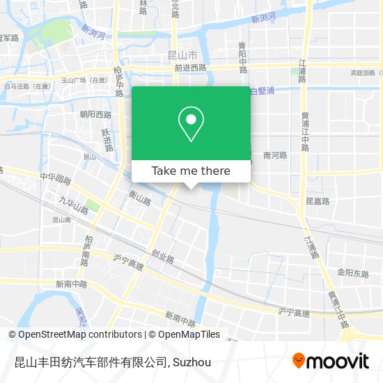 昆山丰田纺汽车部件有限公司 map