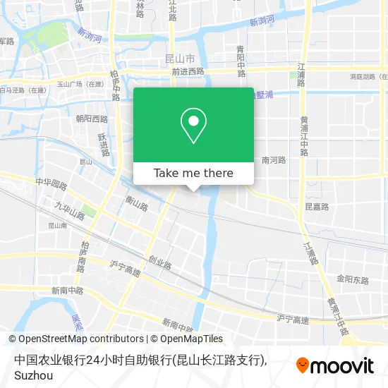 中国农业银行24小时自助银行(昆山长江路支行) map