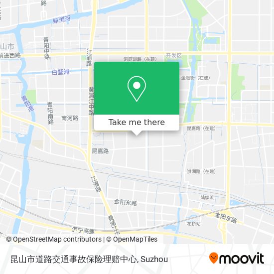 昆山市道路交通事故保险理赔中心 map