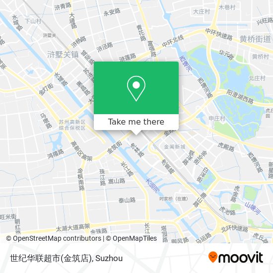 世纪华联超市(金筑店) map