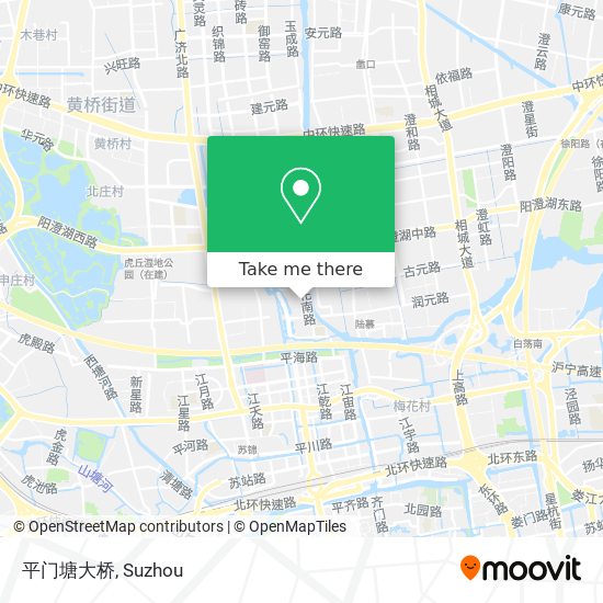 平门塘大桥 map