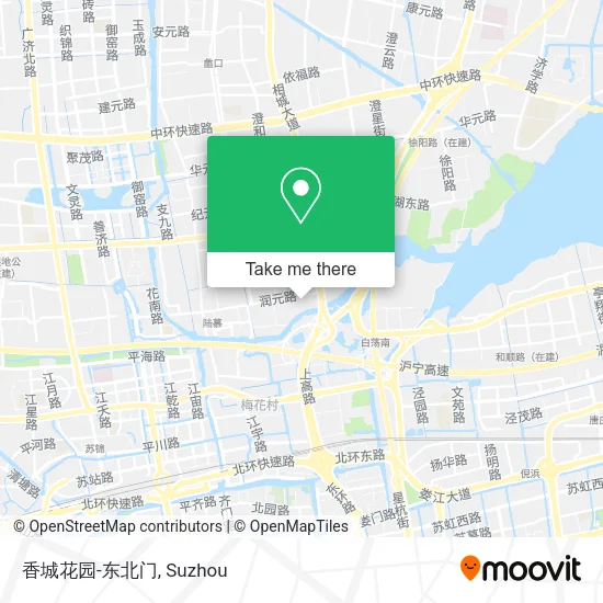 香城花园-东北门 map